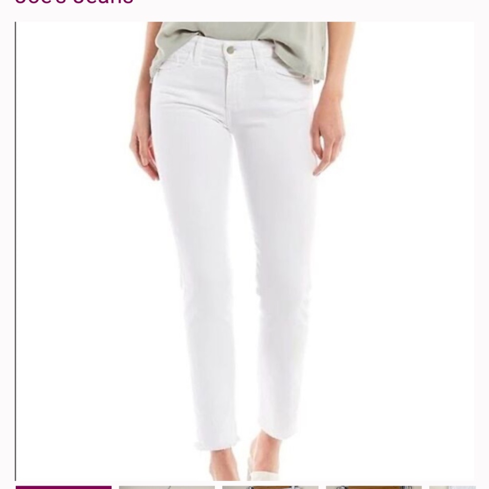 Joe’s HIGH RISE SKINNY ANKLE white size 26